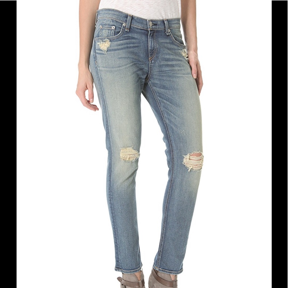 RAG AND BONE “DASH” SLOUCHY SKINNY JEANS SIZE 24